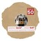 Beige Suede Mat Board for 12x12 Frames - Circle Opening for 6x6 Photos